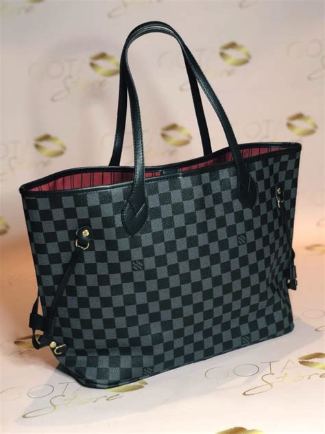 louis vuitton neverfull mm in damier canvas|louis vuitton damier graphite neverfull.